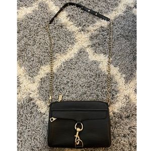 Rebecca Minkoff Leather (Black) M.A.C Crossbody